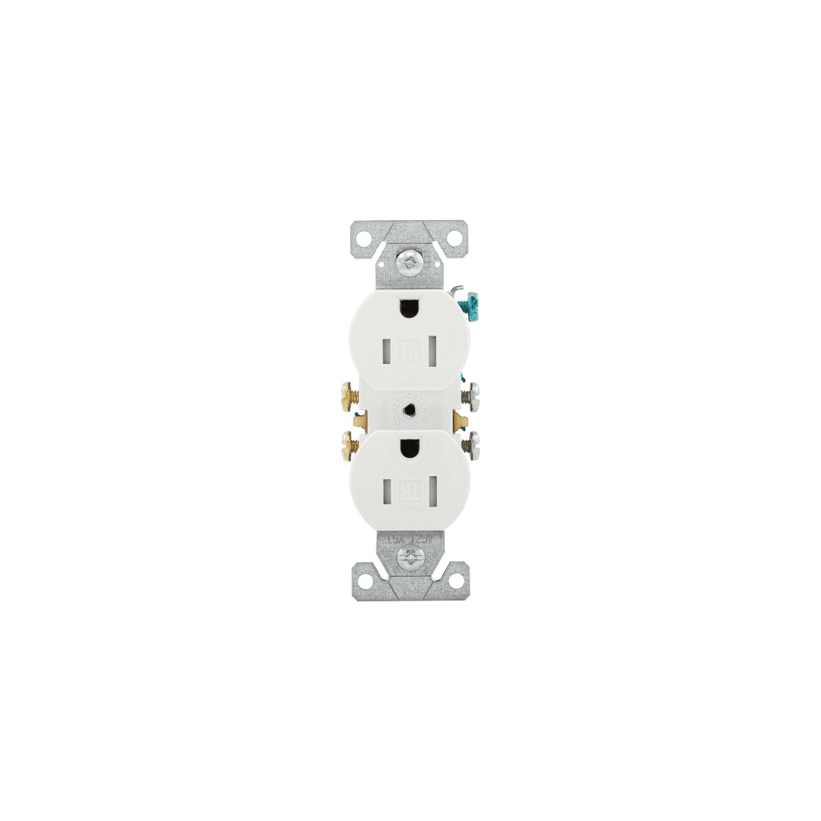 Round Duplex White TR Recep 15A Eaton (TR270W)