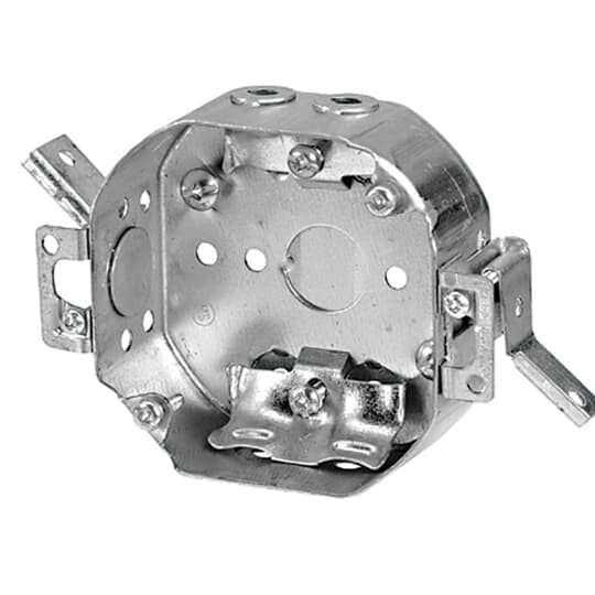 Octagon Metal Box with Arms (54151-LD)