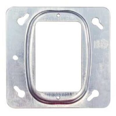 4″X4″ Square Box Metal 1 Gang Decora 1/2″ Raised Cover (52C13)