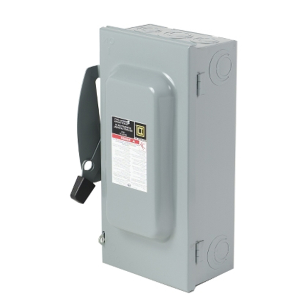 100A 600V 3 Phase 3-Pole Non-Fusible Safety Switch Square D (CHU363)