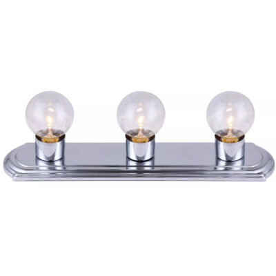 Vanity 3 Lamps 60W Chrome Fixture Canarm (IVLBS1307)