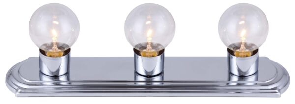 VANITY 3 LAMP HOLDERS FIXTURE IVLBS1307 CH