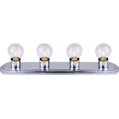 Vanity 4 Lamps 60W Chrome Fixture Canarm (IVLBS1407)