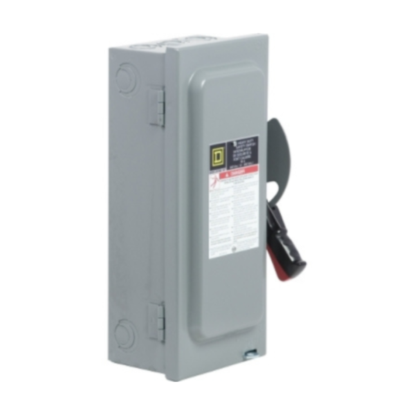 30A 600V 3 PHASE 3-POLE FUSIBLE SAFETY SWITCH VH361 SQUARE D