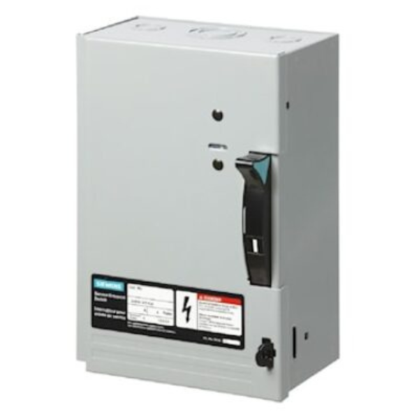 100A 240V 1 PHASE 2-POLE FUSIBLE SAFETY SWITCH ID223 SIEMENS
