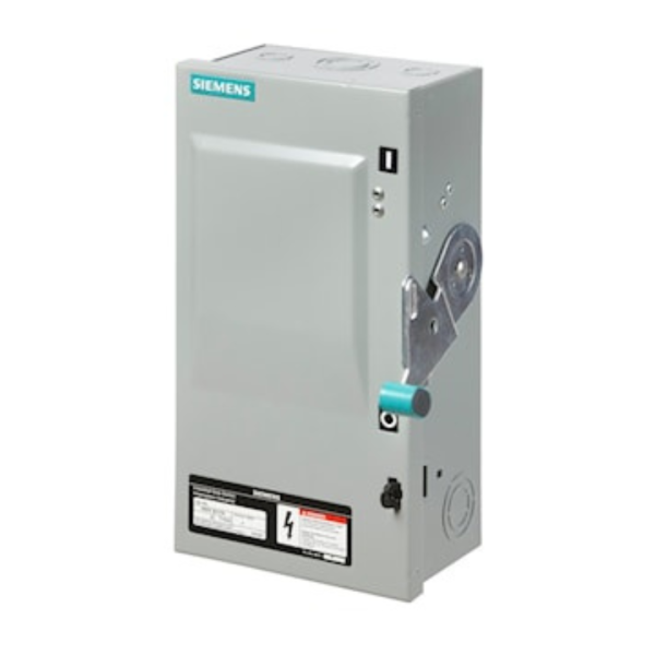30A 600V 3 PHASE 3-POLE  FUSIBLE SAFETY SWITCH ID361 SIEMENS