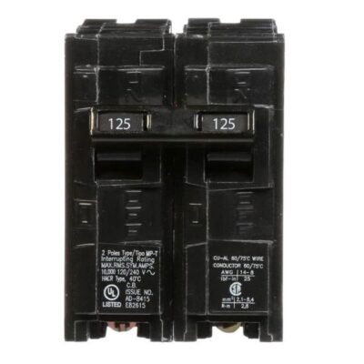 125A Double Pole Circuit Breaker Siemes (Q2125)
