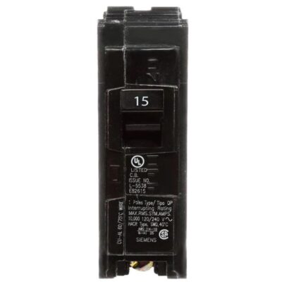 15A Single Pole Circuit Breaker Siemens (Q115)
