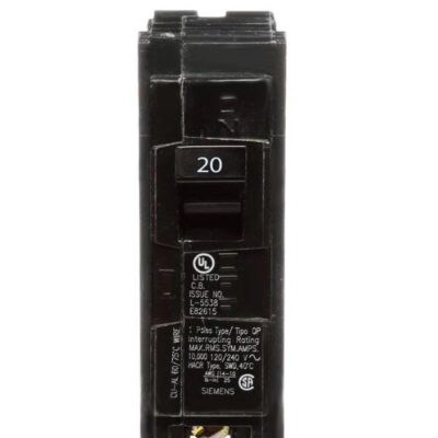 20A Single Pole Circuit Breaker Siemens (Q120)