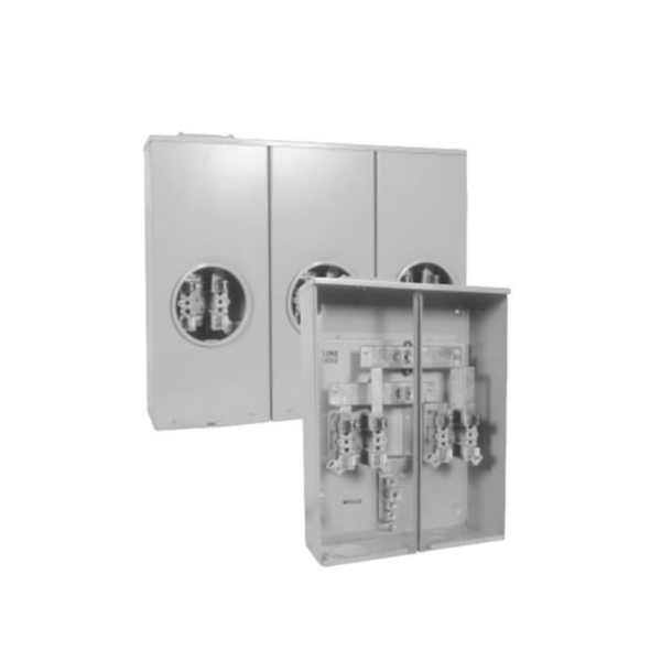 METER BASE 4 GANG 400A 600V 200A PER MULTI POSITION H44RH HYDEL
