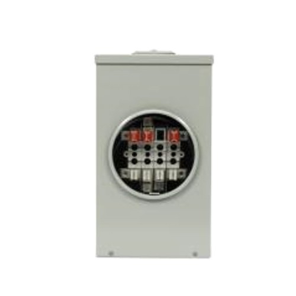METER BASE 1 GANG 100A 600V 7 JAWS POLYPHASE SFC703PW HYDEL