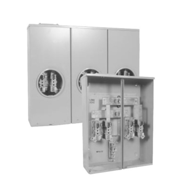 METER BASE 4 GANG 400A 600V 200A PER MULTI POSITION H44RH HYDEL