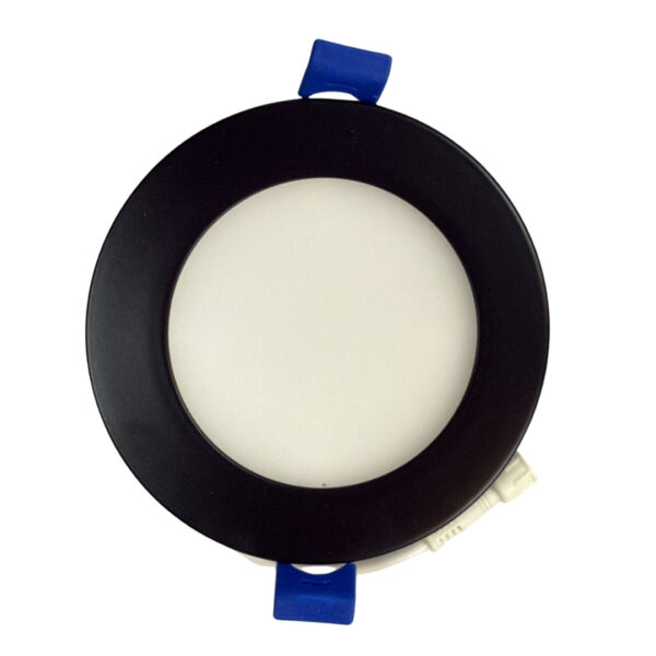 BLACK 3.5" SLIM RND PANEL 7W 3CCT ADJUSTABLE DR30RF-BK DAWNRAY