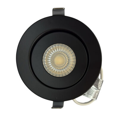 BLACK 4″ EYEBALL GIMBAL RND 12W 3CCT VT