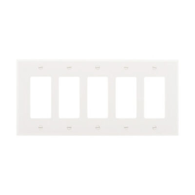 Wallplate Mid Size 5 Gang Eaton (PJ265W)