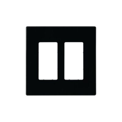 Eaton Black Wallplate Screwless 2 Gang (PJS262BK)
