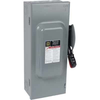 100A 600V 3 PHASE 3-POLE NON-FUSIBLE SAFETY SWITCH CHU363 SQUARE D