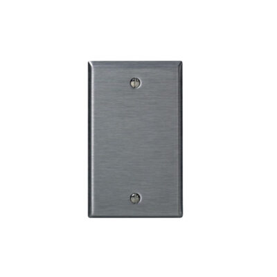Stainless Steel Blank 1 Gang Wallplate Leviton (84014)