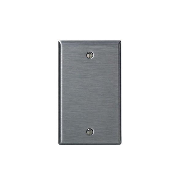 Stainless Steel Blank 1 Gang Wallplate Leviton (84014)