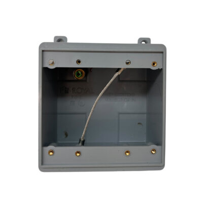 Rigid PVC 2 Gang Blank Box Blank (RFD-2)
