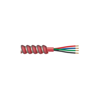 Wire 18/3 Fire Alarm Armored Shield Red