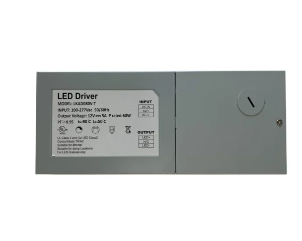 LED DRIVER DIMMABLE 12V/5A 60W LKAD080V-T