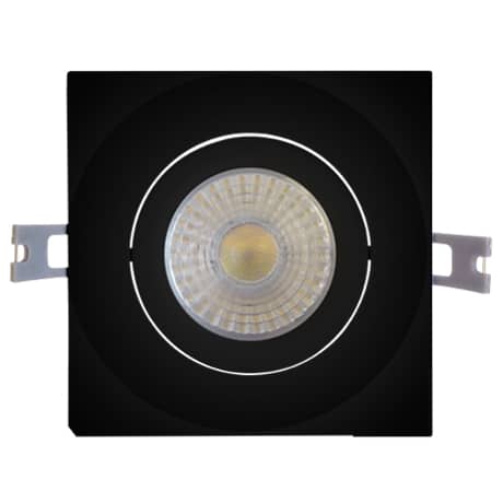 Black 4" Slim Gimbal Square 10W 5CCT