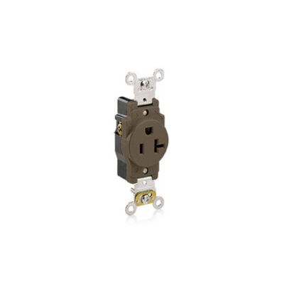 Brown 20A 125V Nema Recep 5-20R Leviton (LEV-5361)