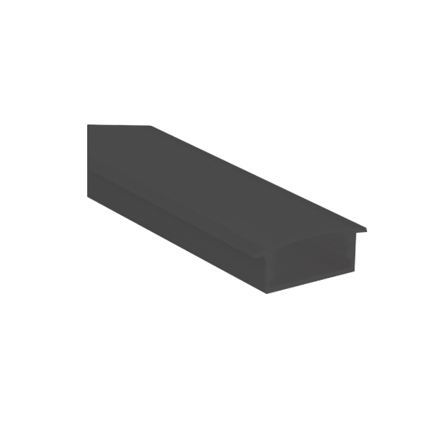 Alu 10FT Black Profile with Frosted Cover (CL-ALU-619-BL)