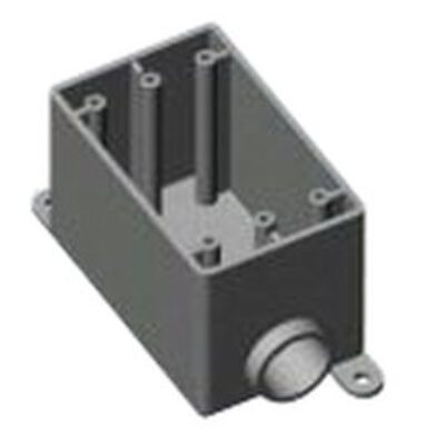 Pvc 1 Gang Deep 1/2″One Side 1 Hole Box (RFDS20)
