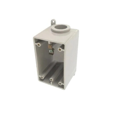 Pvc 1 Gang Deep 1/2″One Side 1 Hole Box (RFDS20)