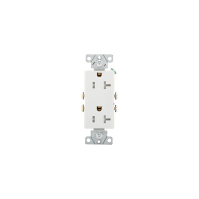 Decora White 20A TR Recep 125V Eaton (TR1307-W)