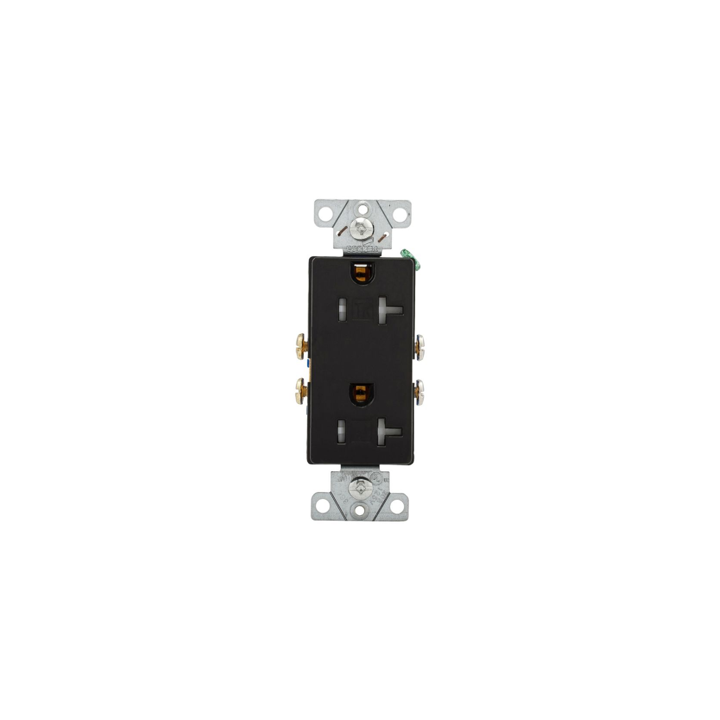 Decora Black 20A TR Recep 125V Eaton (TR1307BK)