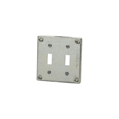 Square Cover 4″ Double Toggle Switch Vista (8367)