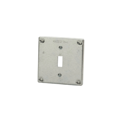 Square Cover 4″ Single Toggle Switch (8361)