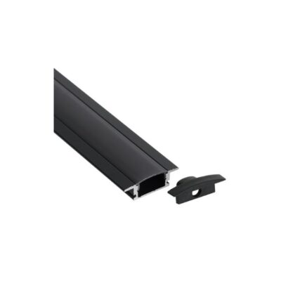 Black Profile Alu Wings 10FT with Frosted Cover (CL-ALU-508-BL)