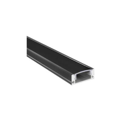Alu 10FT Black Profile with Frosted Cover (CL-ALU-510-BL)
