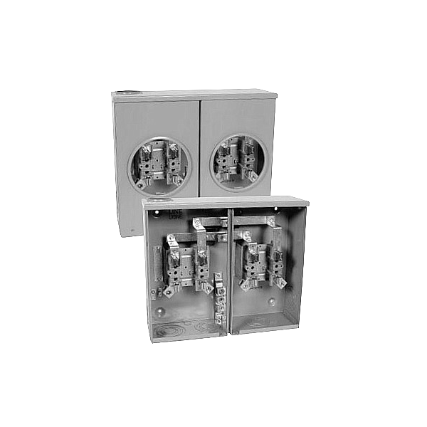 METER BASE 2 GANG 200A OH/UG RIGHT HAND ENTRY (HC22RH )