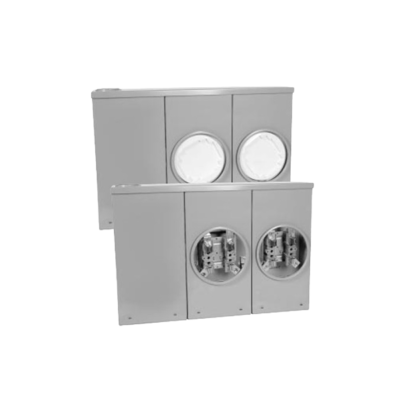 METER SOCKET 3 GANG 200A 600V 4 JAW RIGHT HAND ENTRY HYDEL (HC23RH)