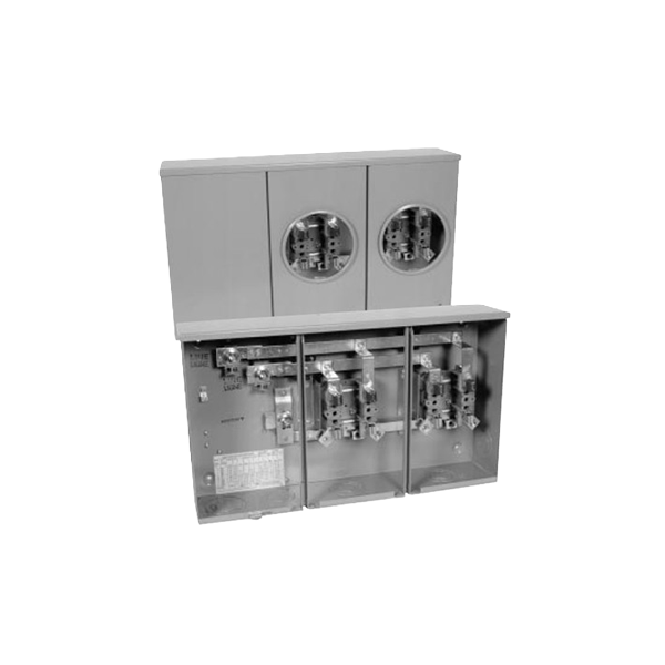METER BASE 3 GANG 200A 600V U/G HYDEL( MSC23R)