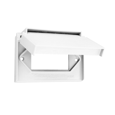 WPF 1 GANG WHITE FACE PLATE W/LID  LEVITON (4996-W)