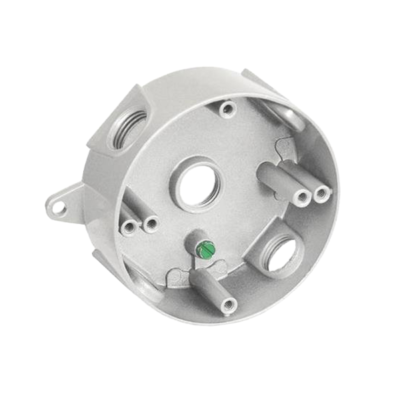 WPF 1/2″ K.O.ROUND WHITE BOX WITH COVER (RB550W/20775)