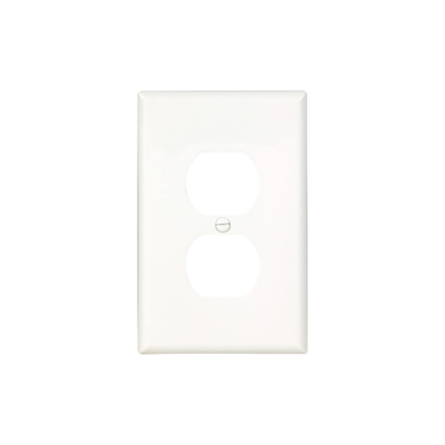 Wallplate Single Round Receptacle White Eaton (PJ7W)