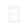 Wallplate Single Round Receptacle White Eaton (PJ7W)