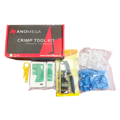 CAT6 Crimp Tool Kit With 10 (RJ45 & RJ11)