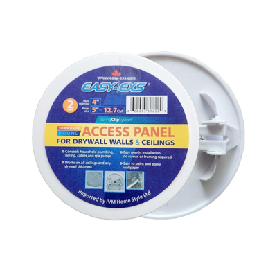 Plastic Easy-EXS  Rnd Access Panel Cover 5″ PACK OF 2 (PAP050)