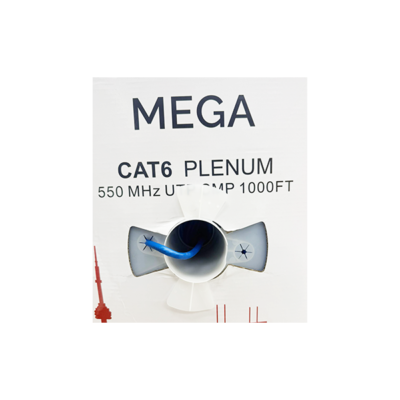Wire CAT6 Blue Cable Plenum 1000FT/305M Box