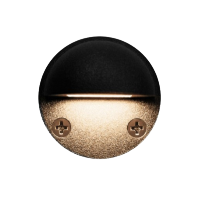 Black Mini Deck Light 1W 2700K Aluminum  Ortech (OD-A1012W)