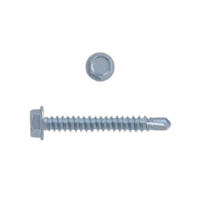 Hex Head Self Drill Zinc 10 X1-1/2″ 100 Pcs Box (137160)