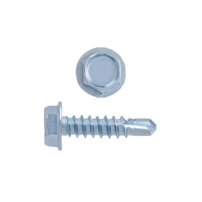 Hex Head Self Drill Zinc 10 X 1″ 100 Pcs Box (137146)